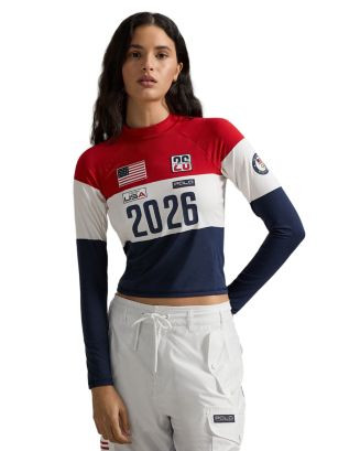 Team USA Stretch Jersey Mock Neck Top | Bloomingdale's (US)
