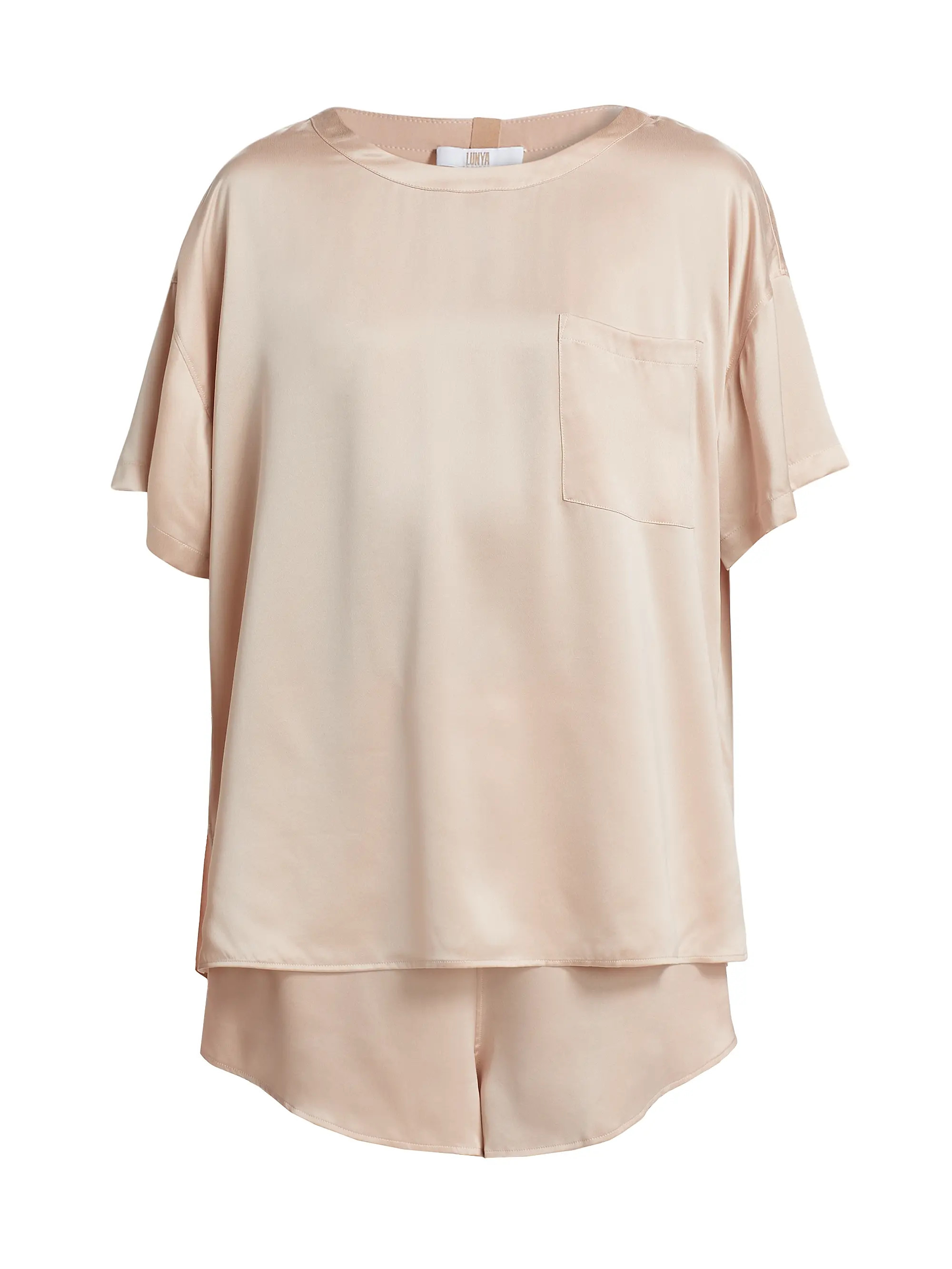 Washable Silk T-Shirt & Shorts Set | Saks Fifth Avenue