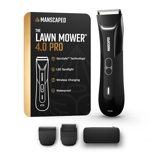 MANSCAPED® The Lawn Mower® 4.0 PRO - Groin & Body Hair Trimmer, Updated SkinSafe® Trimmer Blade, Waterproof Wet/Dry Groomer, USB-C & Wireless Charging Compatible, Men’s Ball Shaver with Travel Lock | Amazon (US)