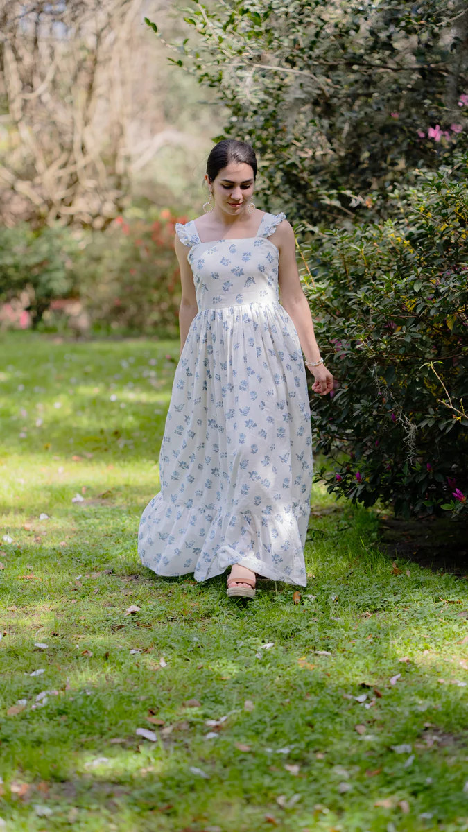 INEZ RUFFLE MIDI DRESS | JARDIM | All In The Detail