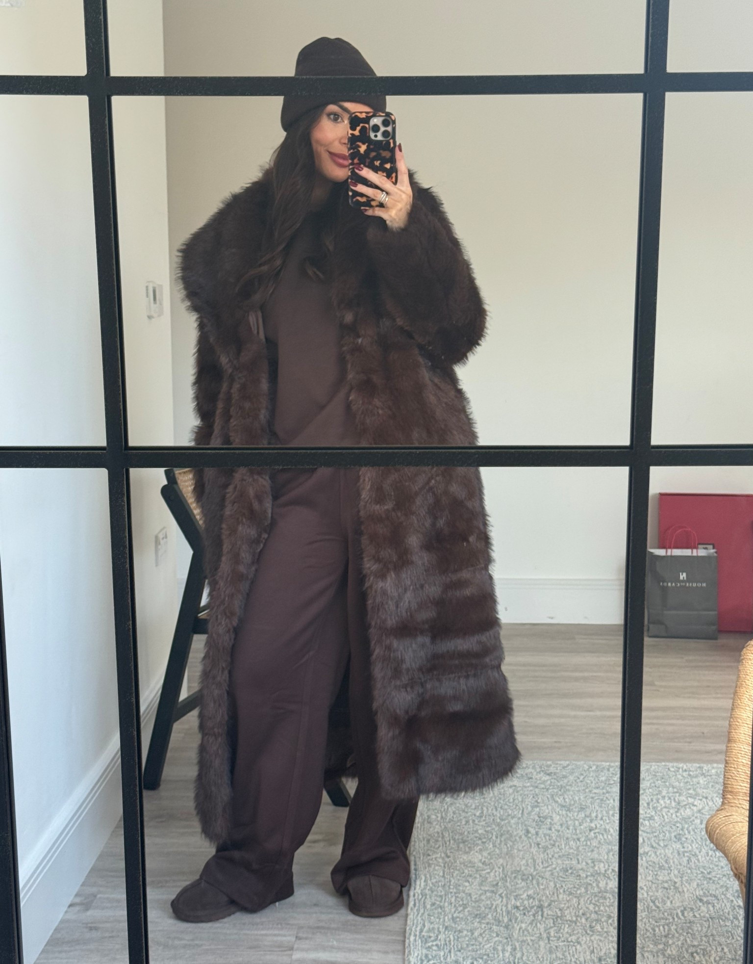 Cosy chocolate everything, love this fur and tracksuit #furcoat #chocolatebrown 

#LTKwinter #LTKfestive #LTKuk