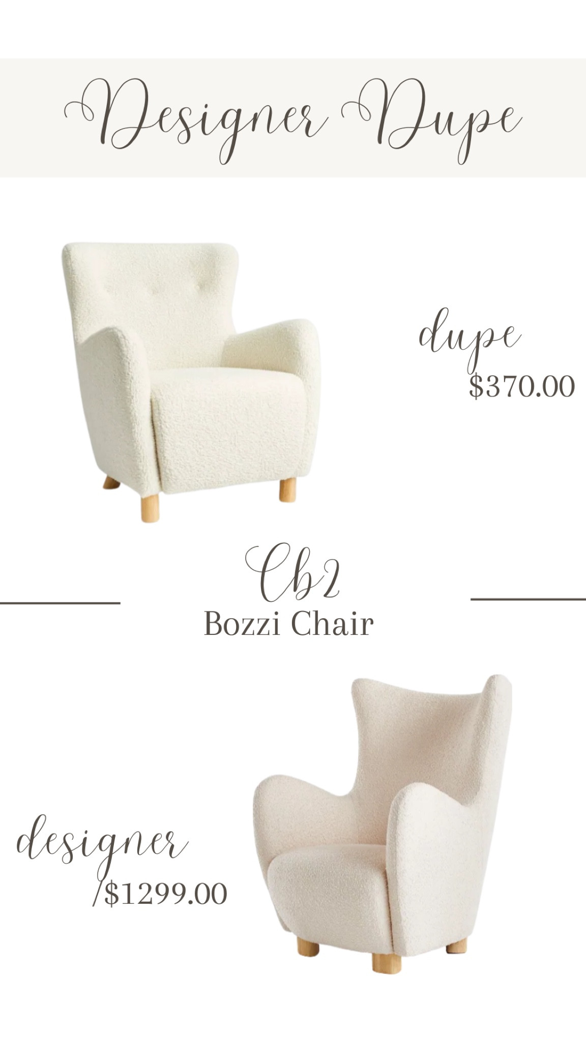 Get the look for less! Studio McGee chair coming December 26th! 

#LTKFind #LTKhome #LTKSeasonal