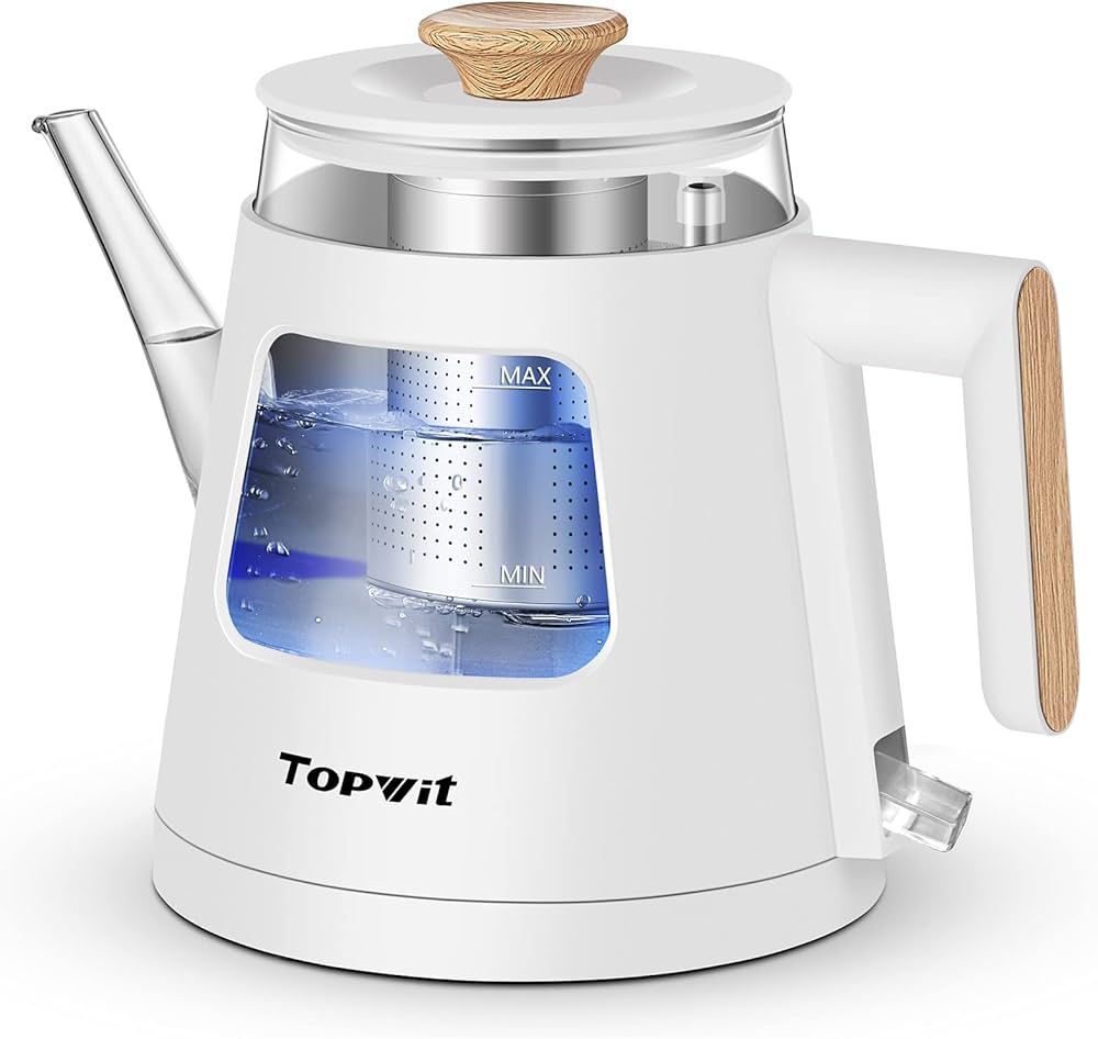Amazon.com: TOPWIT1.0L Electric Tea Kettle with Removable Stainless Steel Infuser, BPA-Free Elect... | Amazon (US)