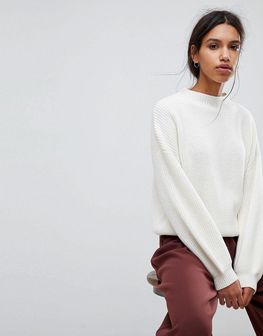 Selected Femme Knitted Jumper - White | ASOS UK