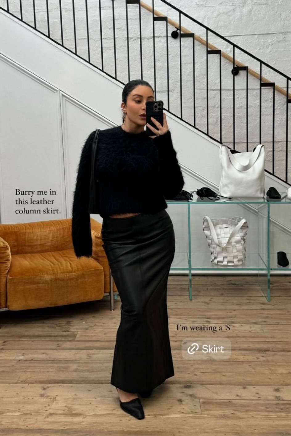 Beautiful black sweater and skirt combo for winter 🖤 Wearing a “S” in everything.  

#LTKstyletip #LTKaustralia #LTKwinter