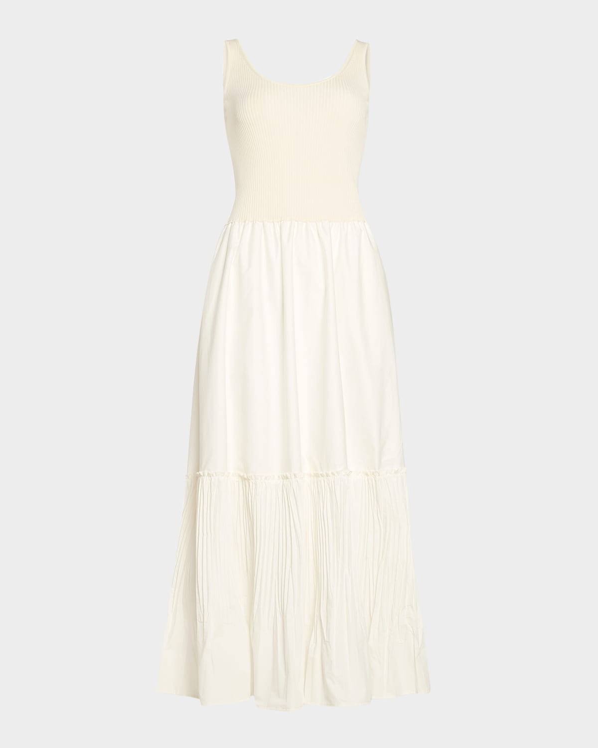 Dawson Mixed-Media Maxi Dress | Neiman Marcus