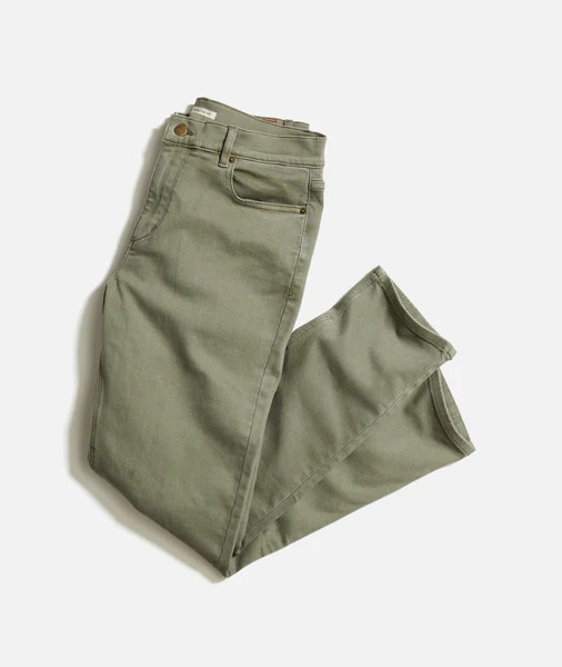 5 Pocket Athletic Fit Twill Pant | Marine Layer