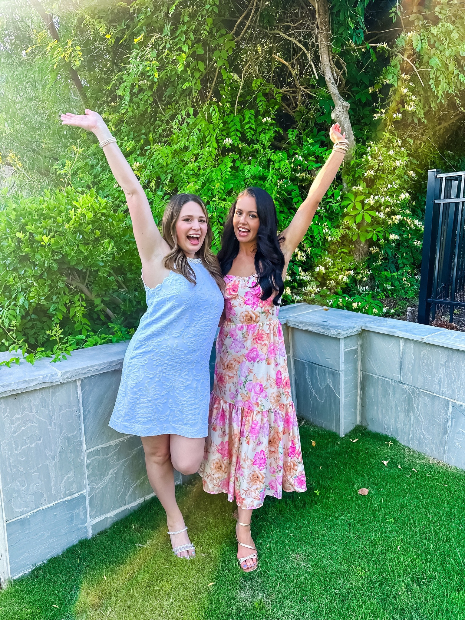 Under $20 amazon floral maxi dress (small), doesn’t ship prime but arrived in about a week! Really good quality! Under $10 amazon pearl drop earrings, $35 target gold heels (tts), $40 target pearl heels (tts)— a perfect bridal shower or baby shower spring dress #founditonamazon  

#LTKFindsUnder50 #LTKParties #LTKWedding