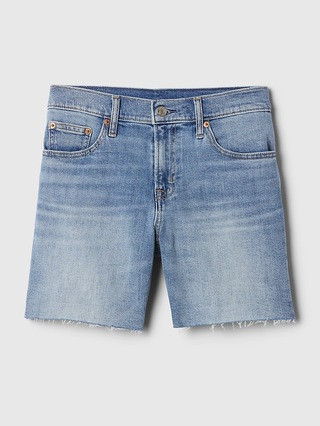 5" Mid Rise Denim Girlfriend Shorts | Gap (US)