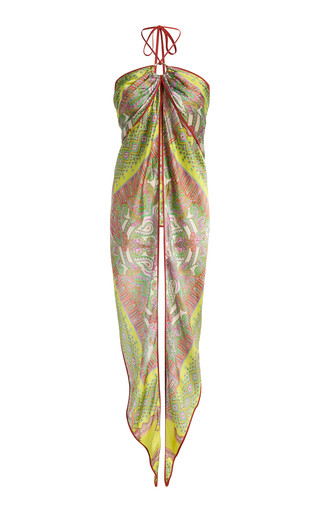 Vulcano Draped Twill Halter Top | Moda Operandi (Global)