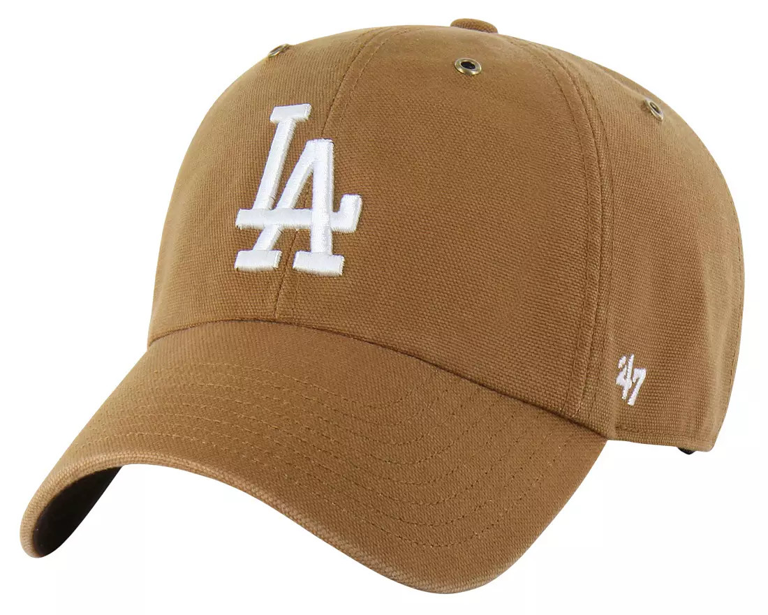 Carhartt x '47 Adult Los Angeles Dodgers Brown Clean Up Adjustable Hat | DICK'S Sporting Goods