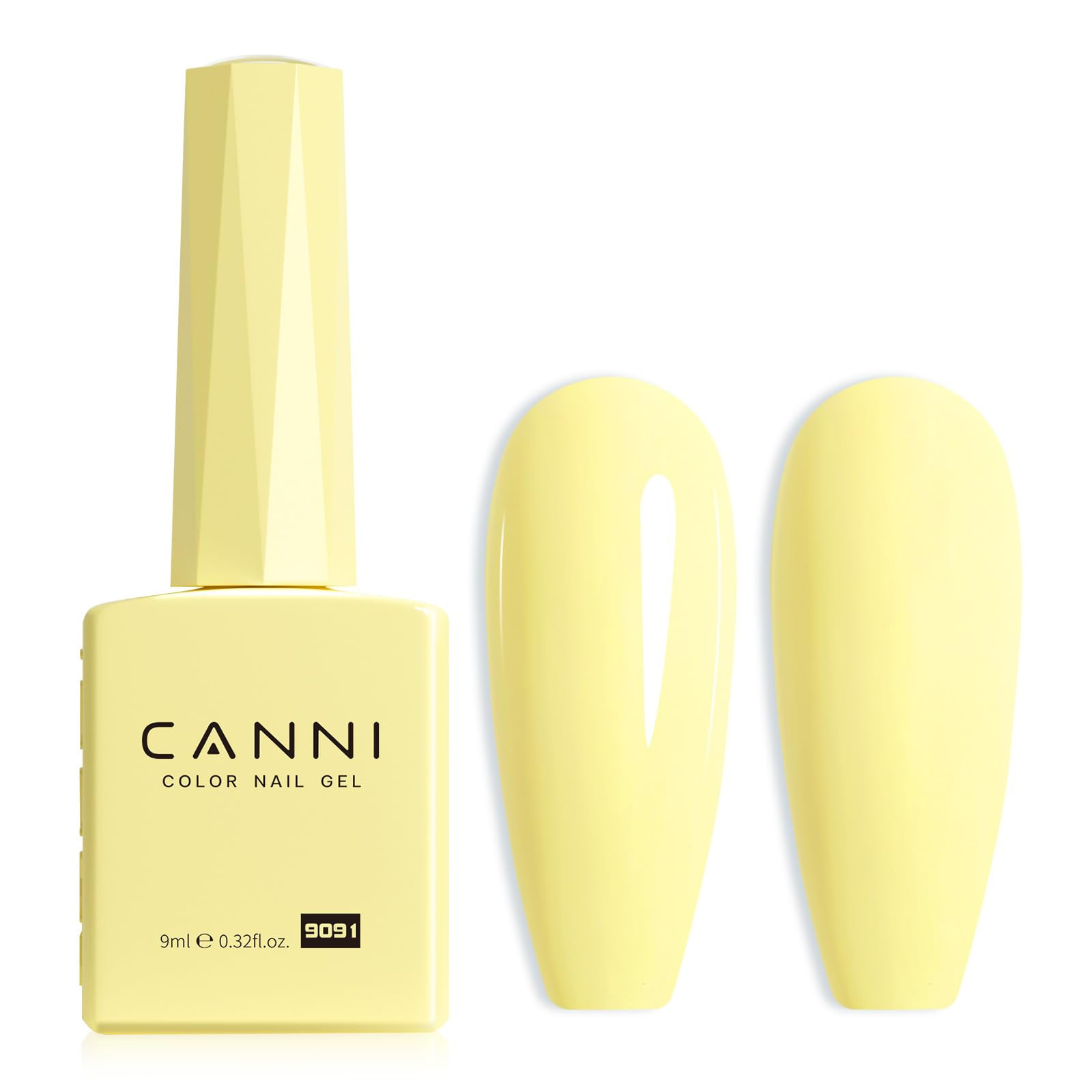 CANNI Yellow Gel Nail Polish, 1Pcs Light Yellow Gel Polish Bright Pastel Butter Yellow Color Nail... | Amazon (US)