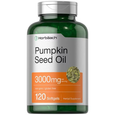 Horbäach Pumpkin Seed Oil | 3000mg | 120 Softgel Capsules | Target