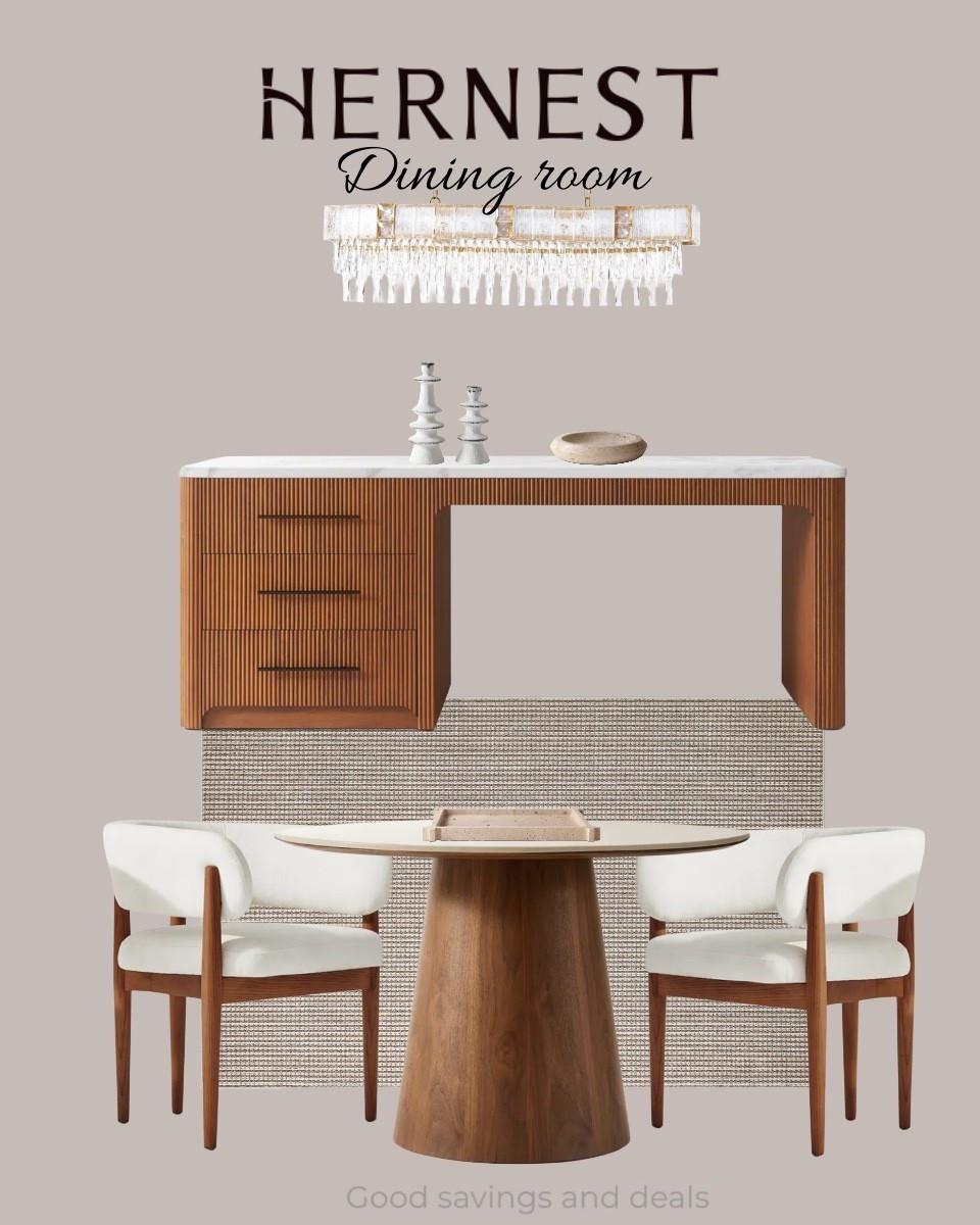 Modern organic dining room. Round dining table. Marble portable kitchen island that will make a statement in your kitchen. Chandelier. Marble table decor. Interior design. HERNEST home finds. Dining room inspiration.

Get $50 off on orders exceeding $500.
Use the code LTK at checkout.

#LTKHome #LTKSaleAlert