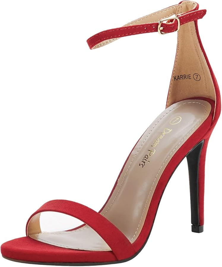 DREAM PAIRS Women's Open Toe High Heels Stiletto Heeled Sandals Sexy Dressy Shoes | Amazon (US)