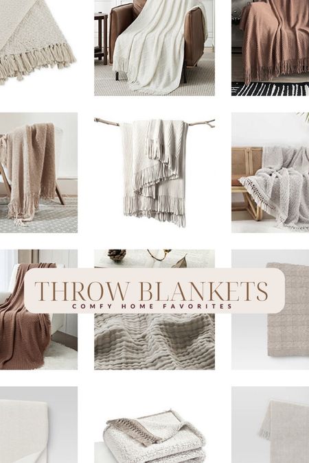 A list of comfy neutral blankets for every type of decor style!

#LTKunder50 #LTKSale #LTKSeasonal