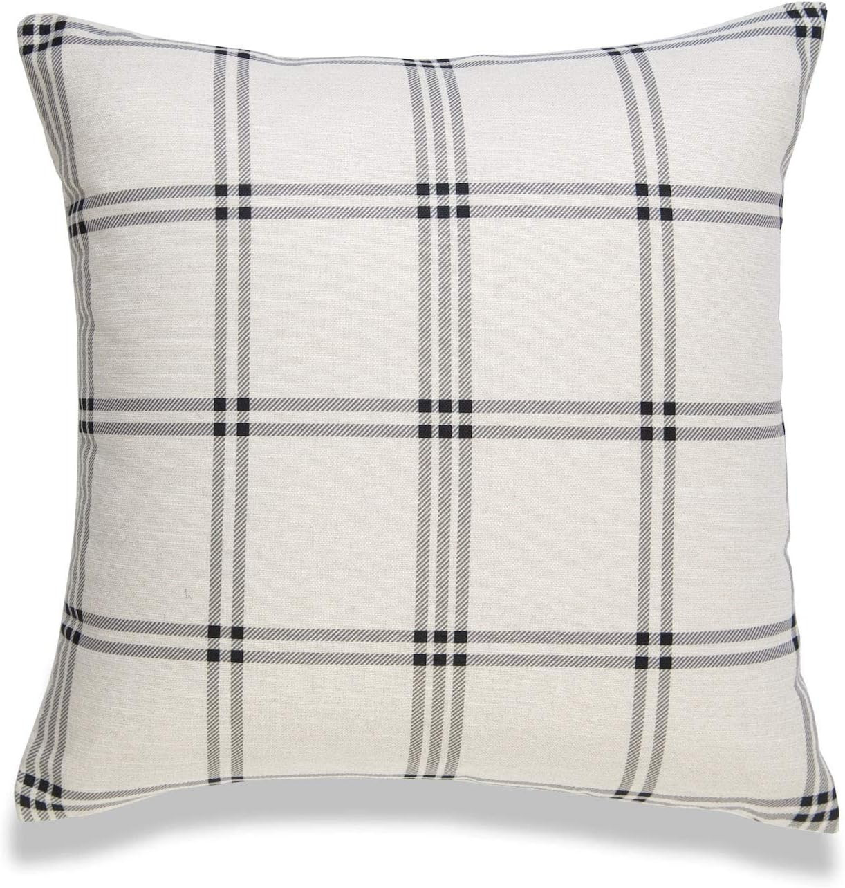 Hofdeco Modern Boho Decorative Throw Pillow Cover for Couch, Sofa, Bed, Plaid, 20"x20" | Amazon (US)