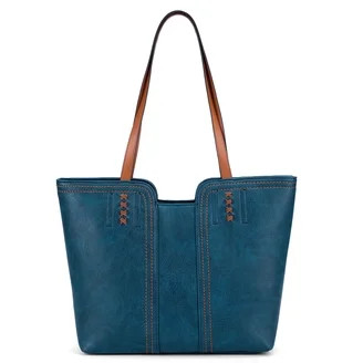 No Boundaries Women's Americana Cut Out Tote Bag, Red Bandana | Walmart (US)