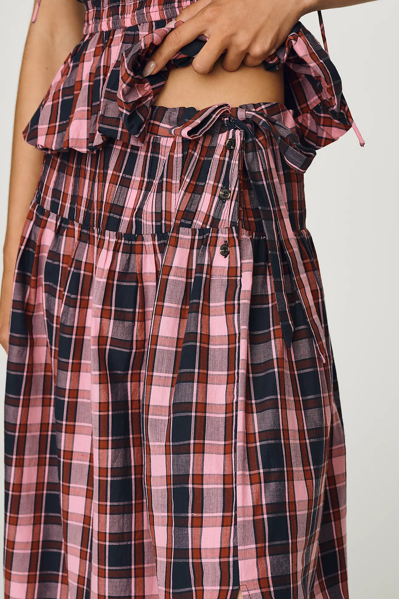 Damson Madder Josie 100% Cotton Midi Skirt | Anthropologie (US)