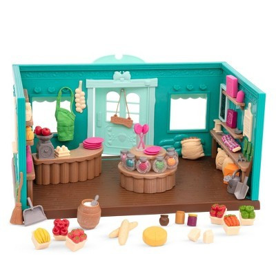 Li'l Woodzeez Store Playset with Toy Food 69pc - Honeysuckle Hollow General Store: Plastic 69-Piece Doll Set | Target