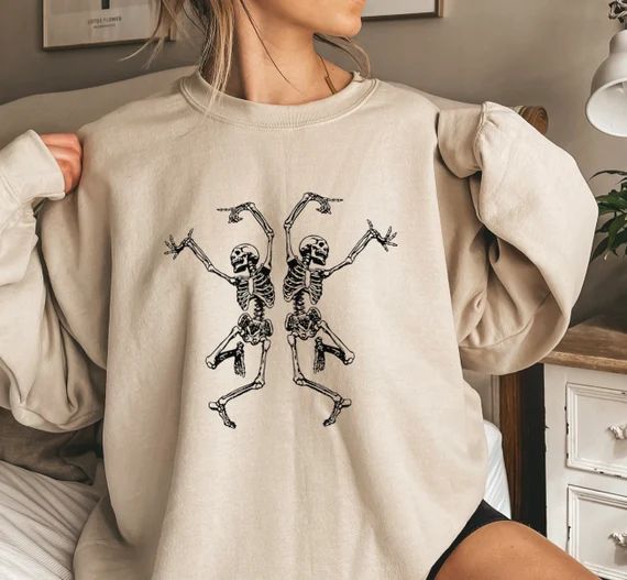 Fall Dancing Skeleton Shirt funny halloween costume shirt | Etsy | Etsy (US)