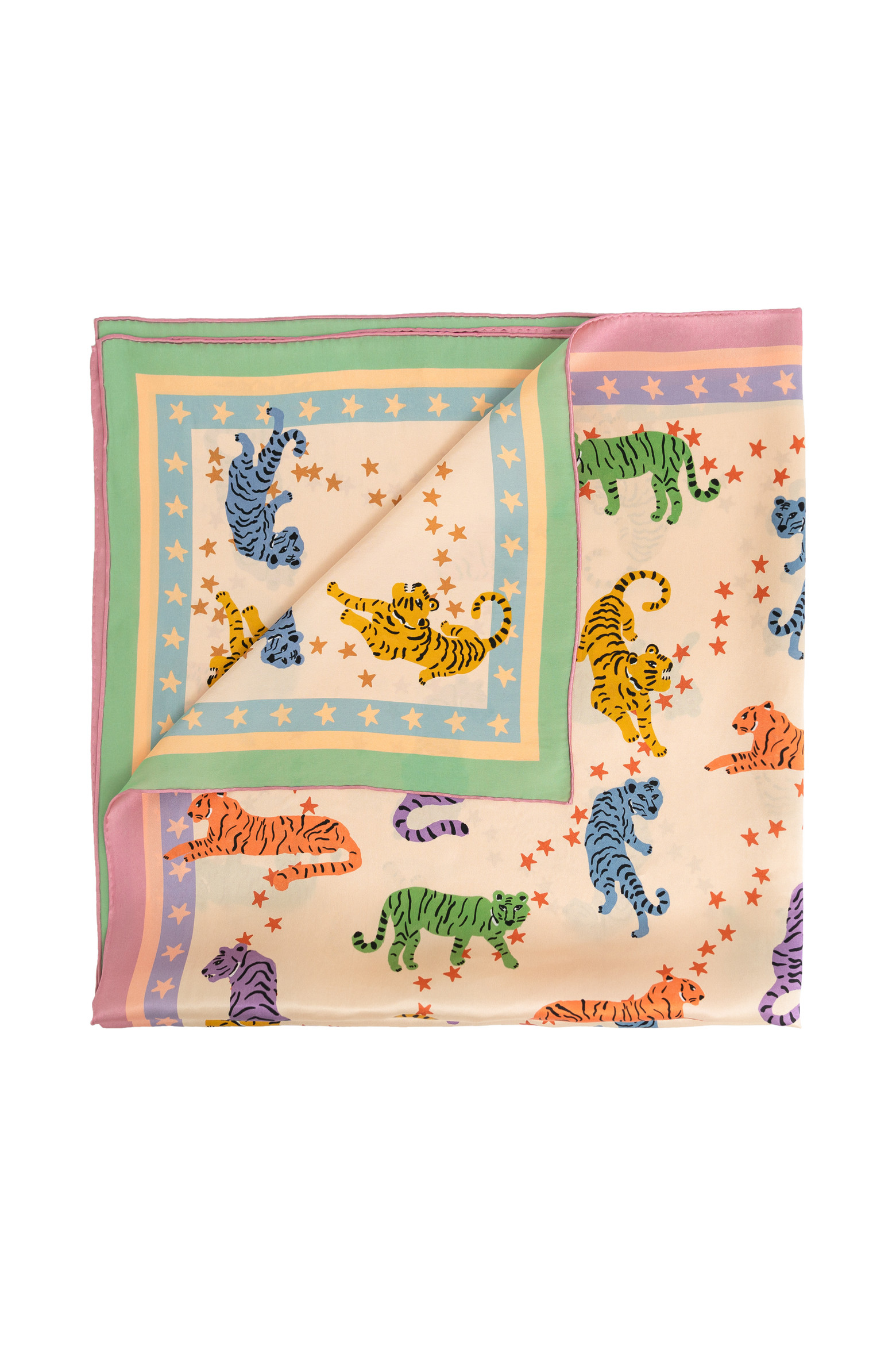 "Neon Tigers" Large Silk Scarf (Women) | Nordstrom | Nordstrom