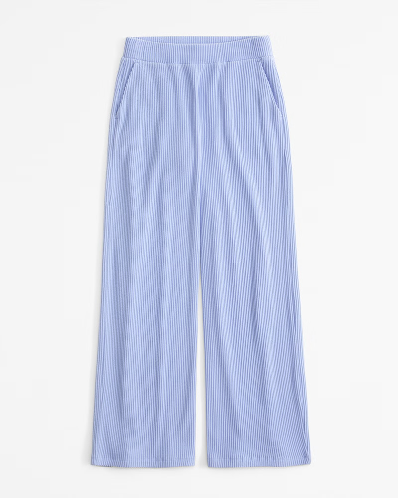 Brushed Rib Wide Leg Sweatpant | Abercrombie & Fitch (US)