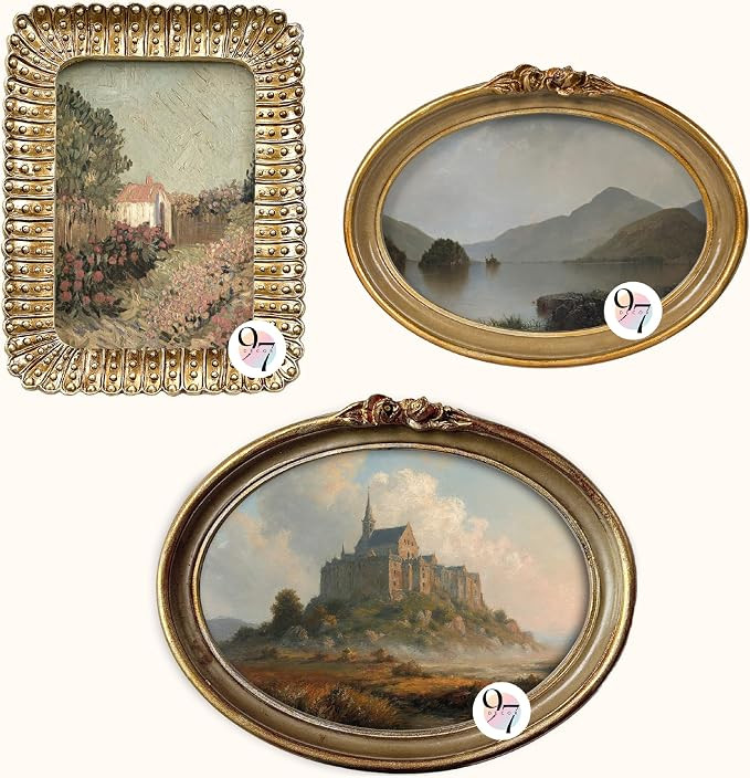 Set of 3 Picture Frames Mixed Sizes 5x7 & 4x6 Wall Tabletop Decor | Amazon (US)