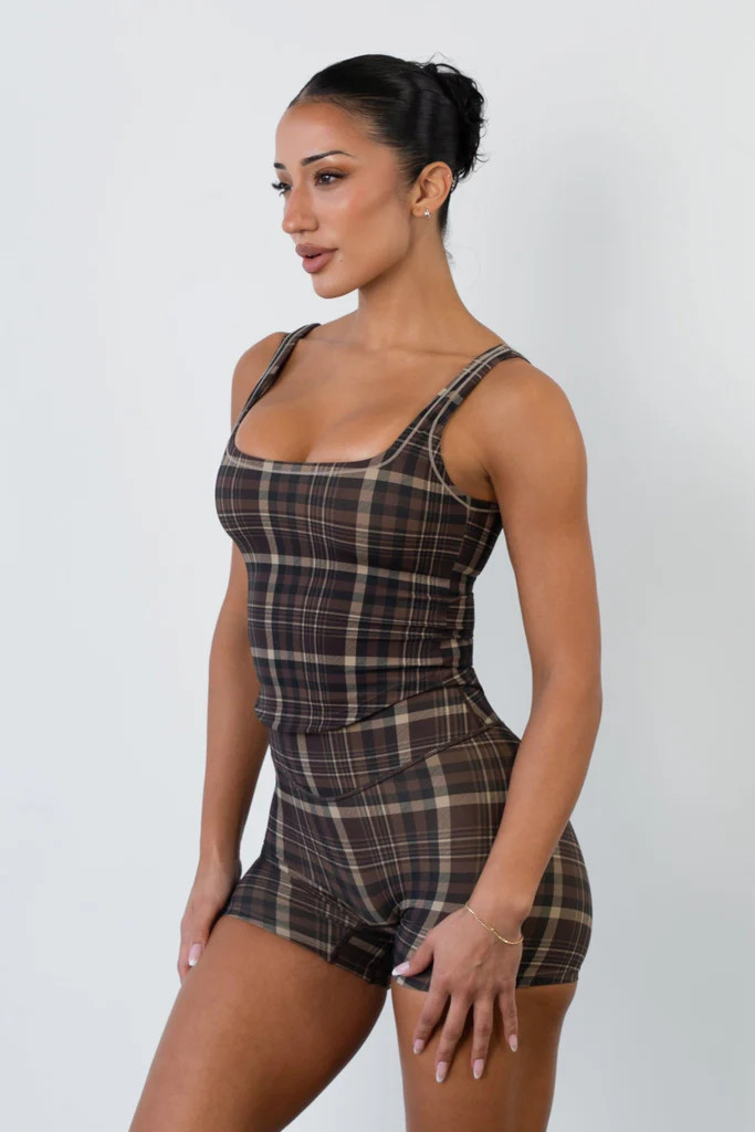 Cloud II™ U Tank - Espresso Plaid | Vitality