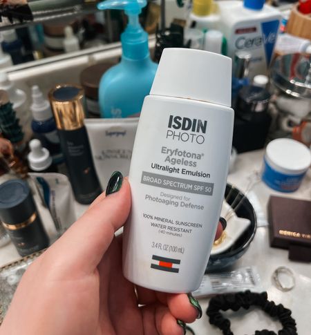 I got this ISDIN Eryfotona Ageless Ultralight Tinted Mineral SPF 50 Sunscreen from my medspa and am loving it! It doesn’t feel like a mineral sunscreen at all. Great, subtle coverage and works well with my sensitive skin  

#LTKSeasonal #LTKstyletip #LTKbeauty
