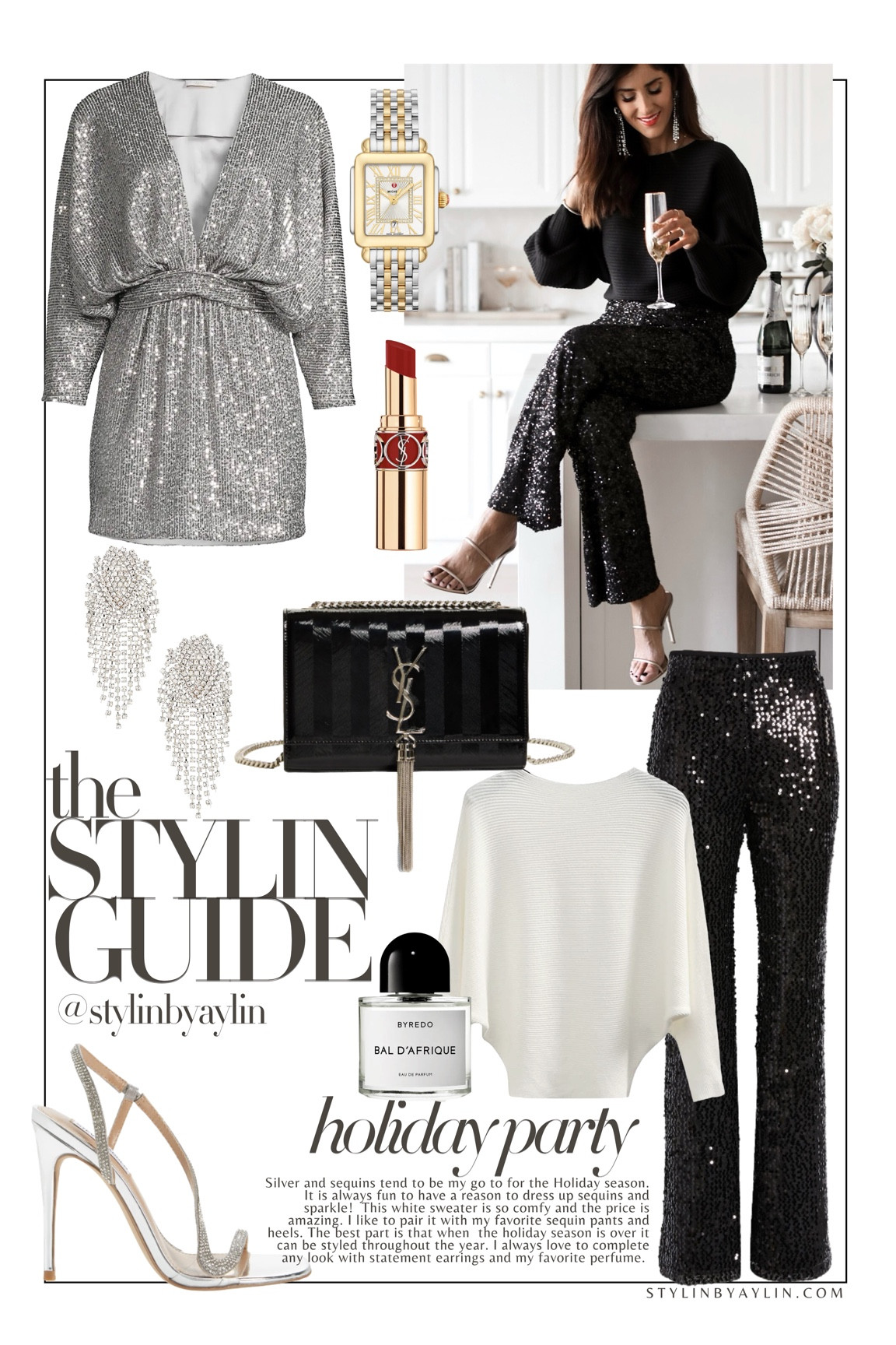 THE STYLIN GUIDE- Holiday edition, sequin pants, accessories, holiday party, StylinByAylin 

#LTKstyletip #LTKHoliday #LTKSeasonal