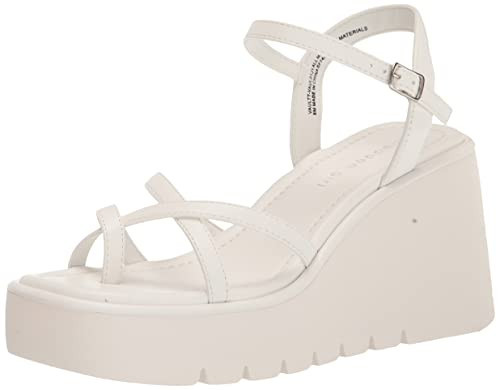 Madden Girl Women's Vaultt Wedge Sandal, White Paris, 7.5 | Amazon (US)