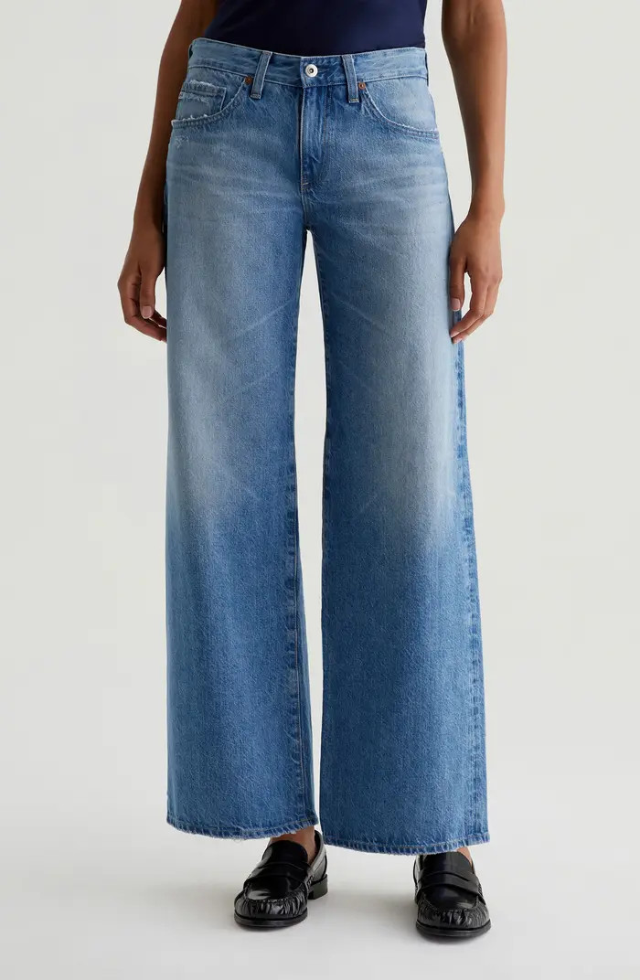 Adria Low Rise Baggy Wide Leg Jeans | Nordstrom