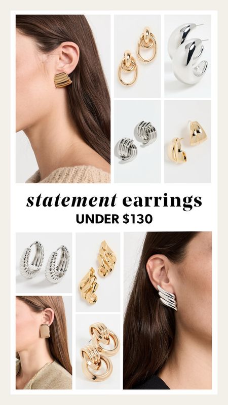 Statement earrings under $130! #jewelry #earrings #goldjewelry #silverjewelry #shopbop #summerfashion #fashionjackson

#LTKFindsUnder100 #LTKStyleTip