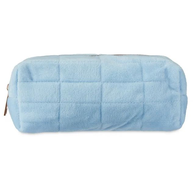 Pen+Gear Quilted Plush Pencil Pouch, Blue | Walmart (US)