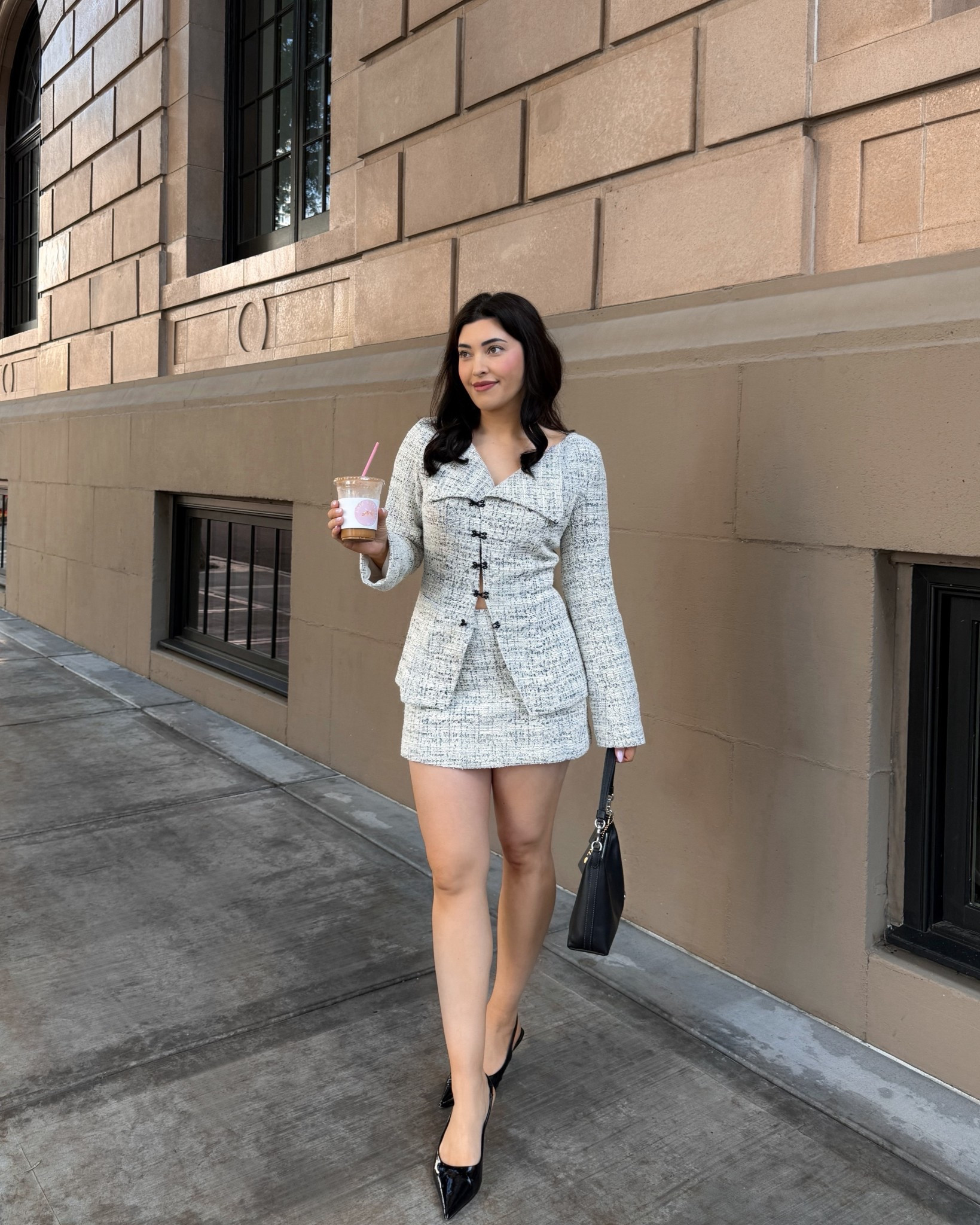 The perfect tweed skort and jacket set to wear in Paris or errands. Both are valid 😅🫶

#LTKootd