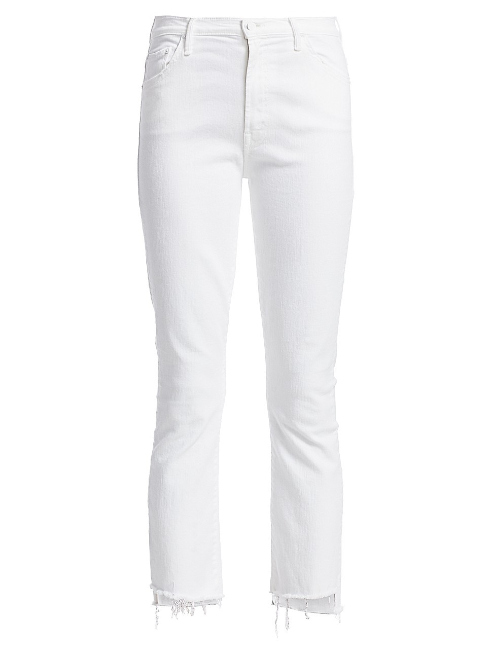 Mother Women's The Insider High-Rise Crop Step Fray Hem Jeans - Fairest Of Them All - Size 32 | Saks Fifth Avenue