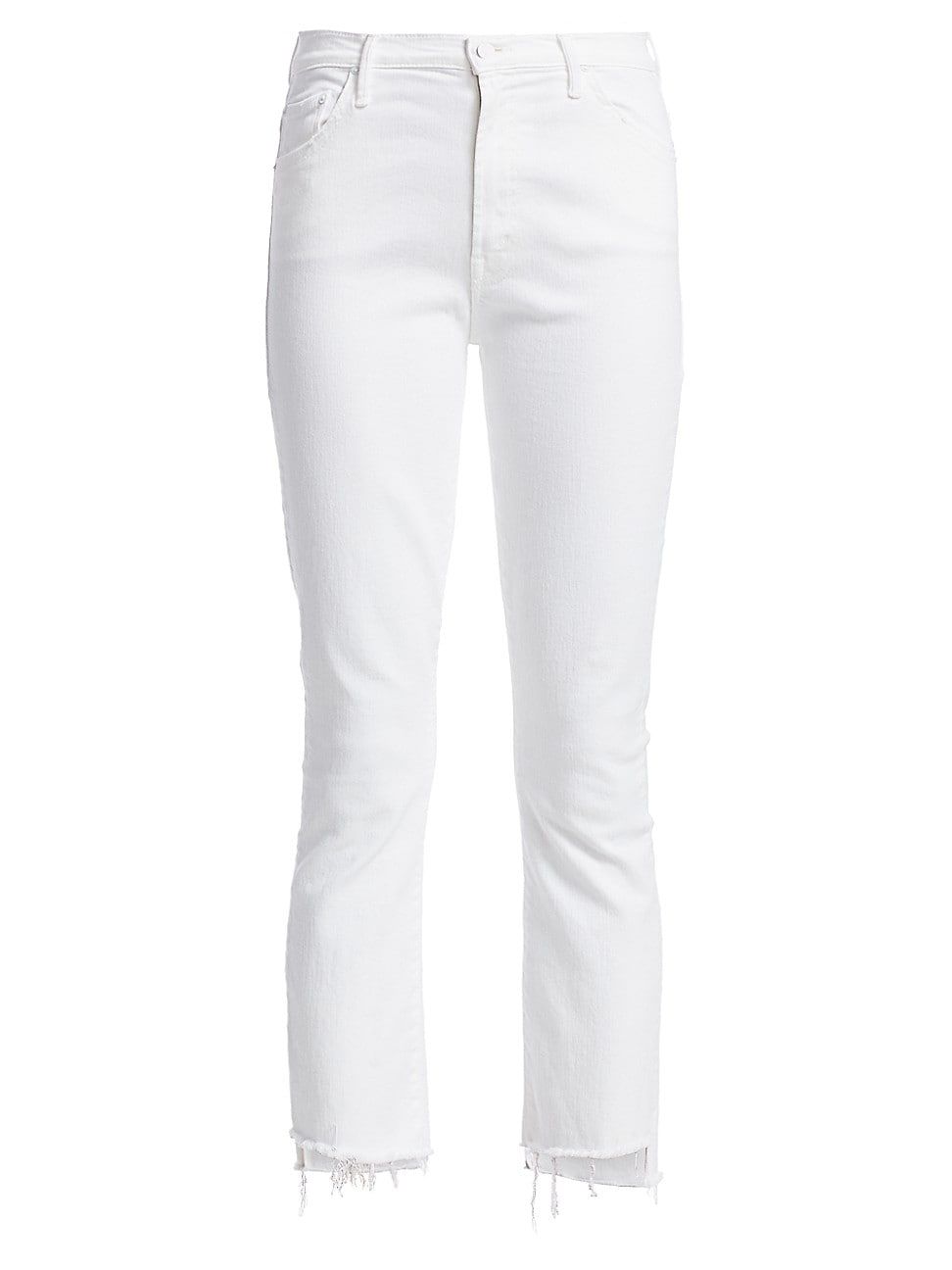 Mother Women's The Insider High-Rise Crop Step Fray Hem Jeans - Fairest Of Them All - Size 32 | Saks Fifth Avenue