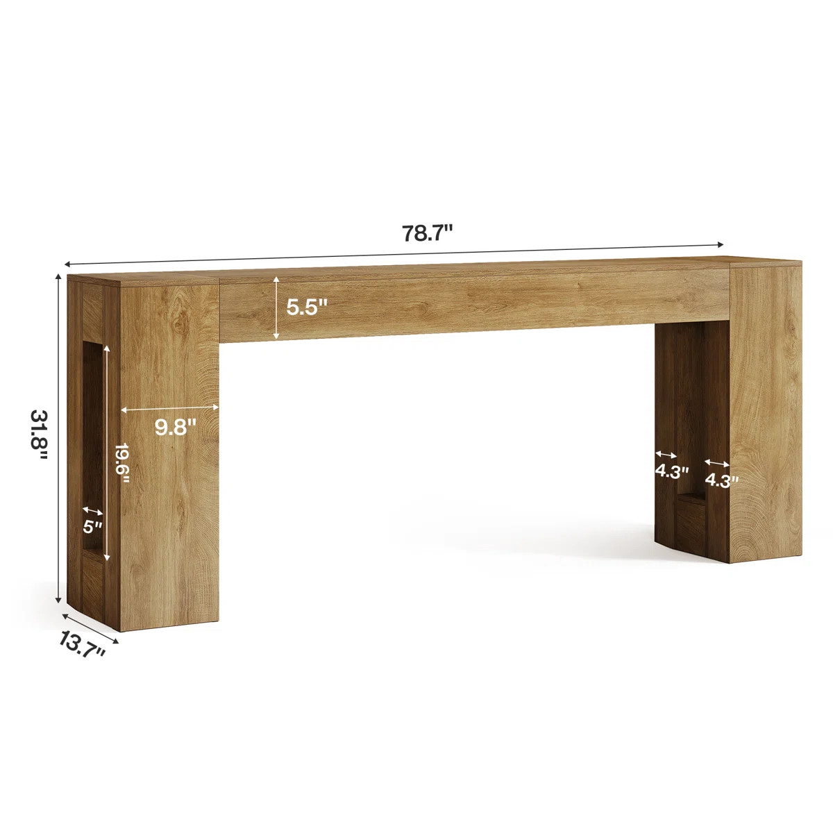 78.74" Extra Long Console Table for Entryway | Wayfair North America