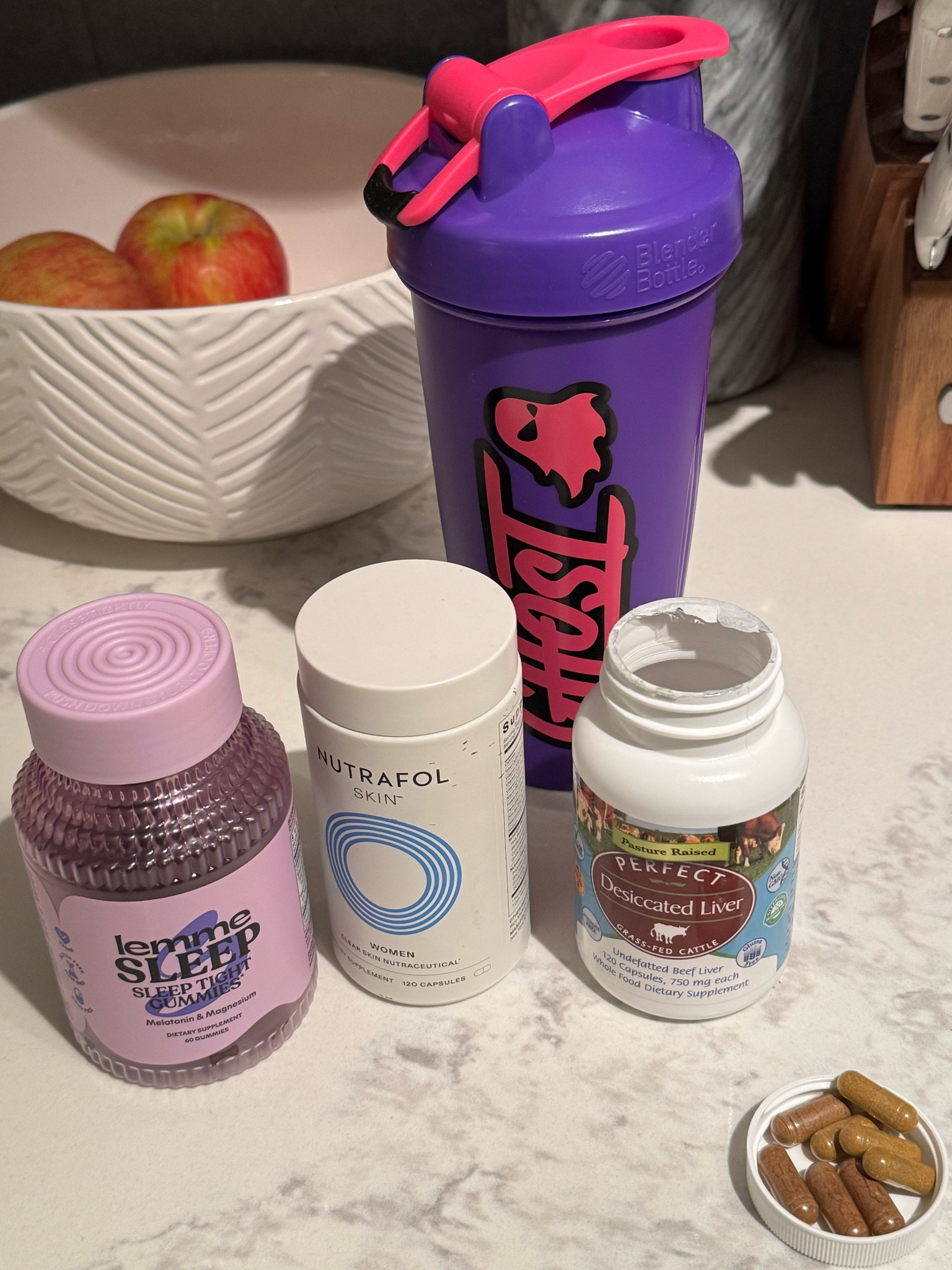 Supplements I never miss: sleep gummies (these are the best I’ve tried and I’ve tried a LOT), Nutrafol skin vitamins (I lost track but at least 4 bottles in now and have helped tremendously with my complexion), Armra colostrum (3rd jar), and beef liver (lots of benefits you can look into)! 

#LTKFitness #LTKBeauty #LTKMostLoved
