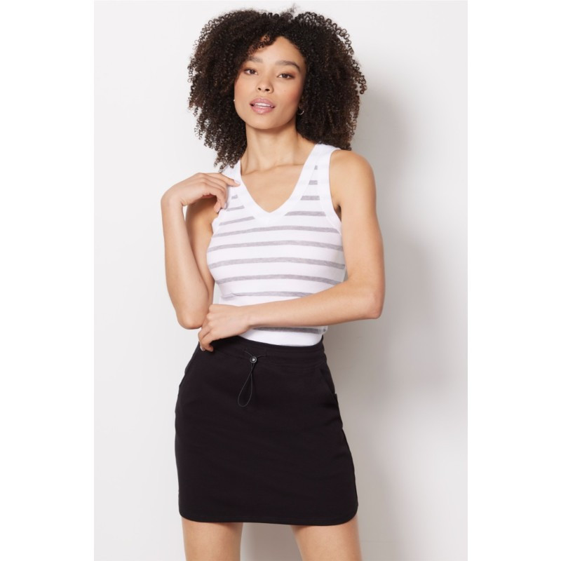 MICHAEL STARS Maya Stripe V Neck Tank | EVEREVE | Evereve