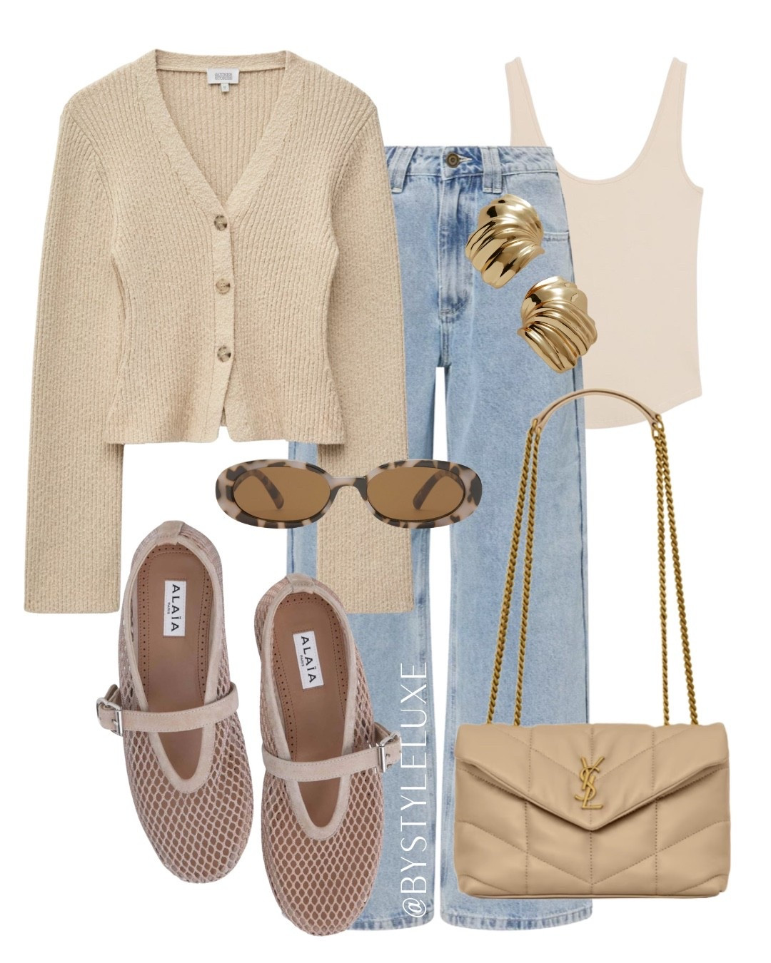 BEIGE - Love this new cardigan styled with blue jeans and mesh ballet flats for an everyday spring/summer look

#springoutfit #jeans #cardigan 

#LTKshoes #LTKspring #LTKjeans