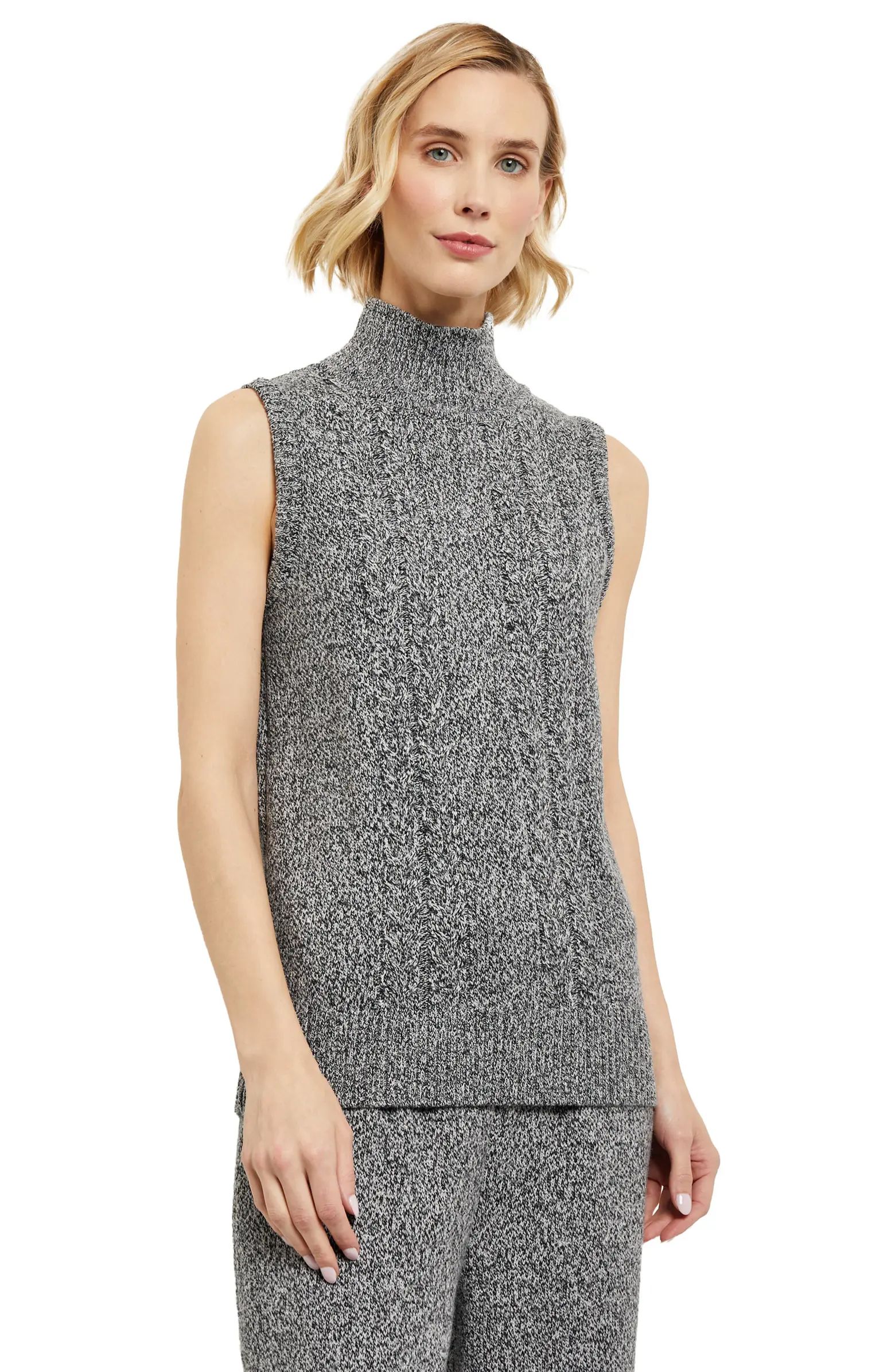 Misook Cable Knit Sleeveless Top | Nordstrom | Nordstrom