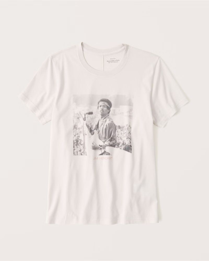 Jimi Hendrix 90's-Inspired Relaxed Band Tee | Abercrombie & Fitch (US)