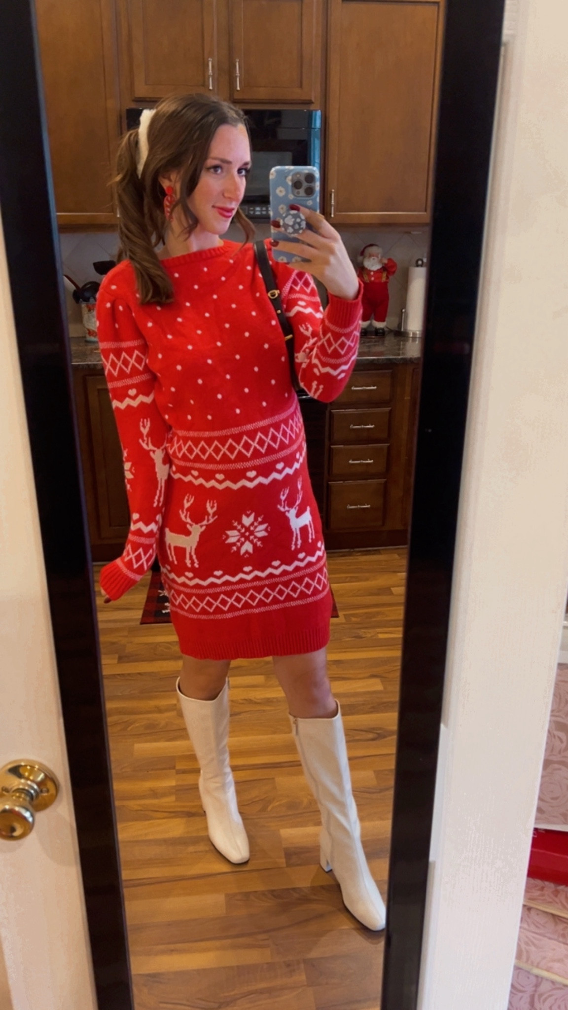 The cutest maternity dress for the holiday season ♥️🎅🏻  perfect for your growing baby bumps mamas 🤰🏻 make sure to get all your early black friday deals at SHEIN! 

#LTKCyberWeek #LTKHoliday #LTKBump