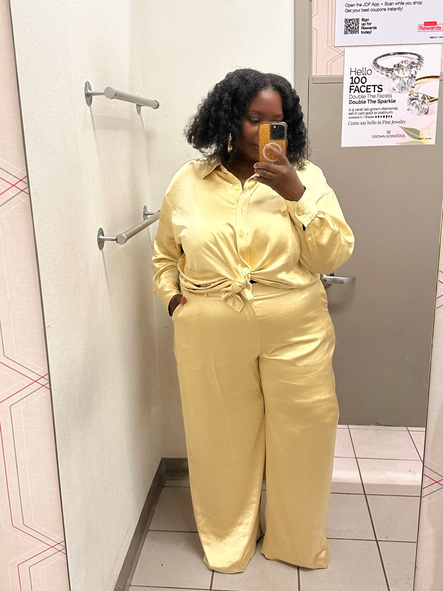 Satin blouse & pant set from ashley Graham and JCPenney. Plus size fashion

#LTKPlusSize #LTKMidsize #LTKOver40
