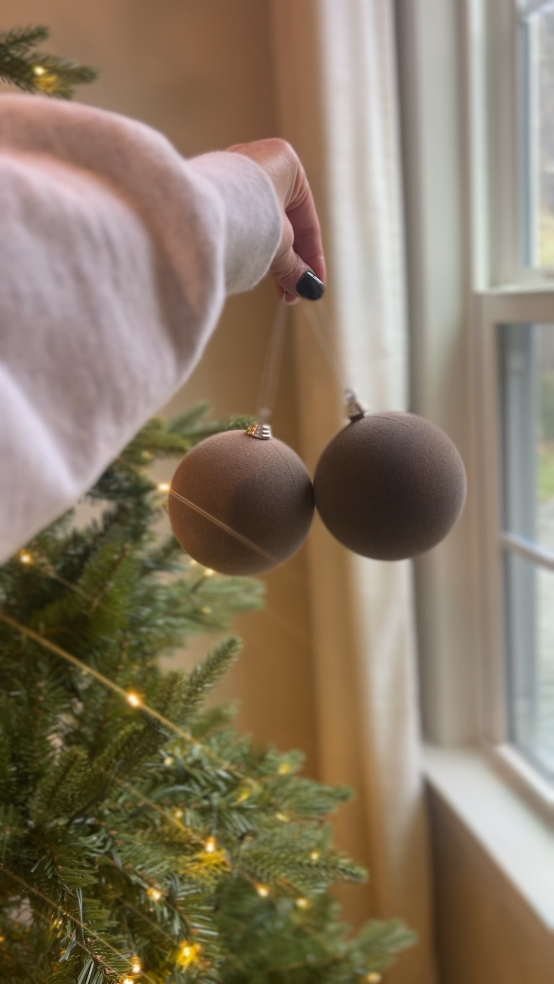 Walmart holiday brown flocked ball ornaments 🎄

holiday decor / Christmas tree ornaments

#LTKHoliday