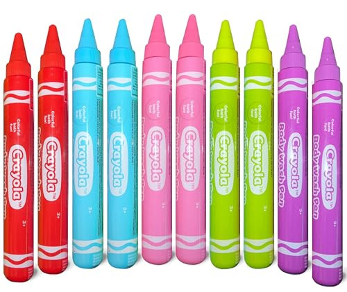 Crayola Scented Body Wash Pens, 10 Pack Washable Bath Paint in Assorted Colors, Non-Toxic for Tod... | Amazon (US)