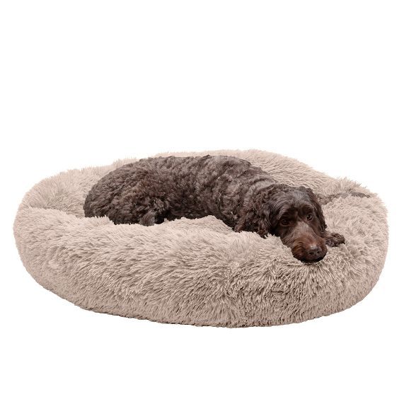 Target/Pets/Dog Supplies/Dog Beds‎FurHaven Calming Cuddler Long Fur Donut Dog BedShop all FurHa... | Target