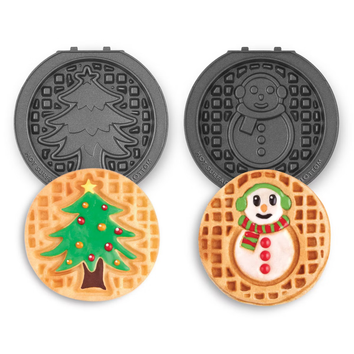 Dash 2pc Removable Plate Set Snowman & Tree | Target
